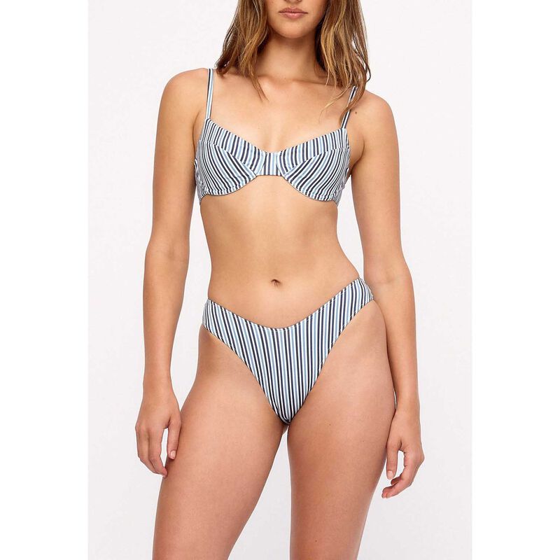 Zulu & Zephyr Blue Pin Stripe Curve Brief image number 2